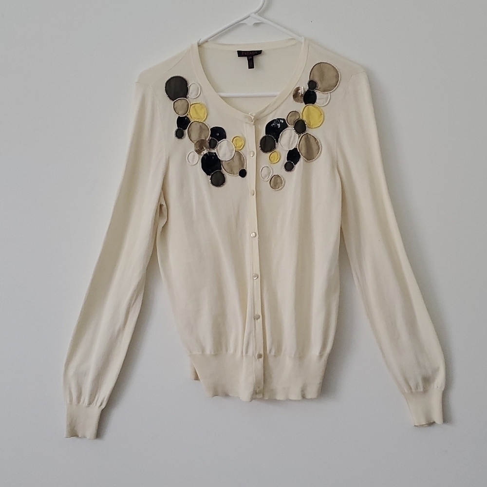 Escada Embellished Cardigan Sweater Size 38 equivalent to Size M in US - Picture 2 of 9